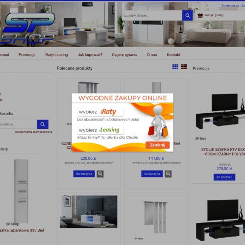 Designerski stolik kawowy i lewe biurko