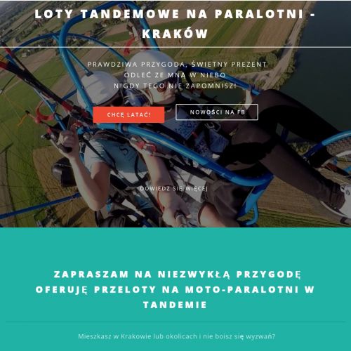 Loty widokowe paralotnią w tandemie