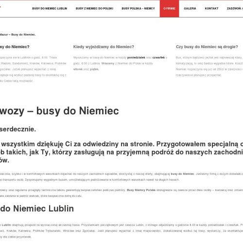 Przewóz osób do Niemiec z Krakowa