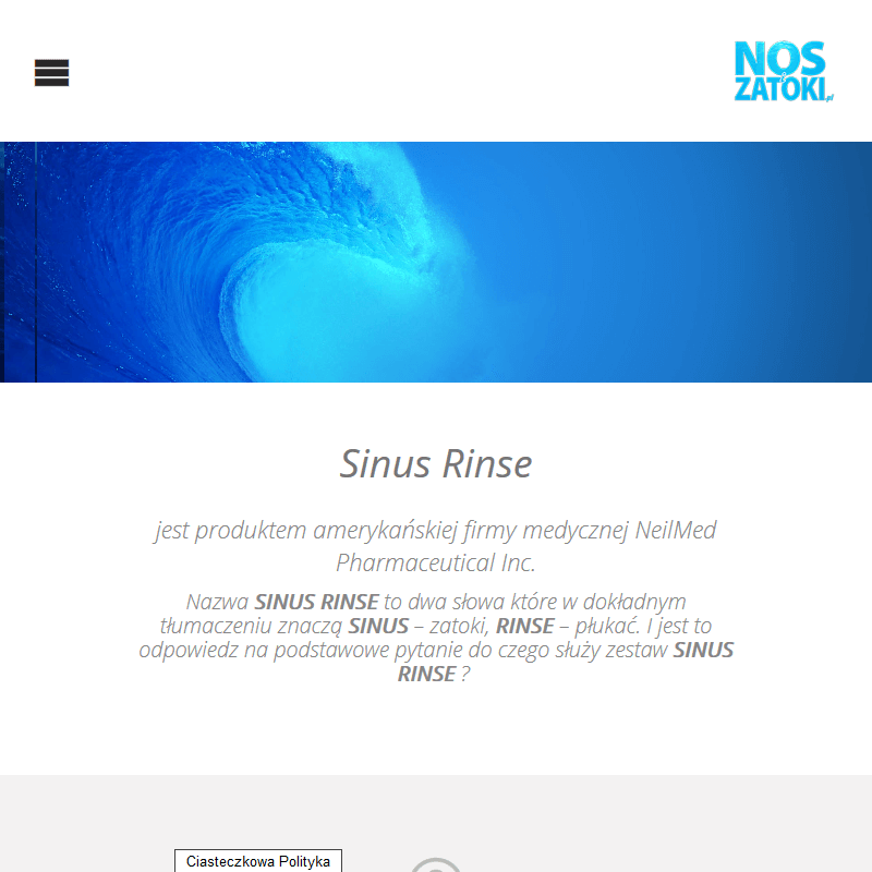 Irygatory do płukania zatok Sinus Rinse